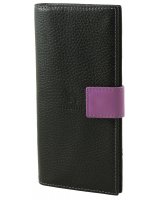 Вертикальное портмоне Mumi черный/purpur 